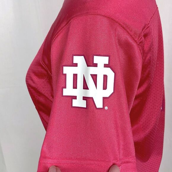 Notre Dame Pink Football Jersey Ladies Sz M Under Armour #19 New Fighting Irish - Picture 3 of 8